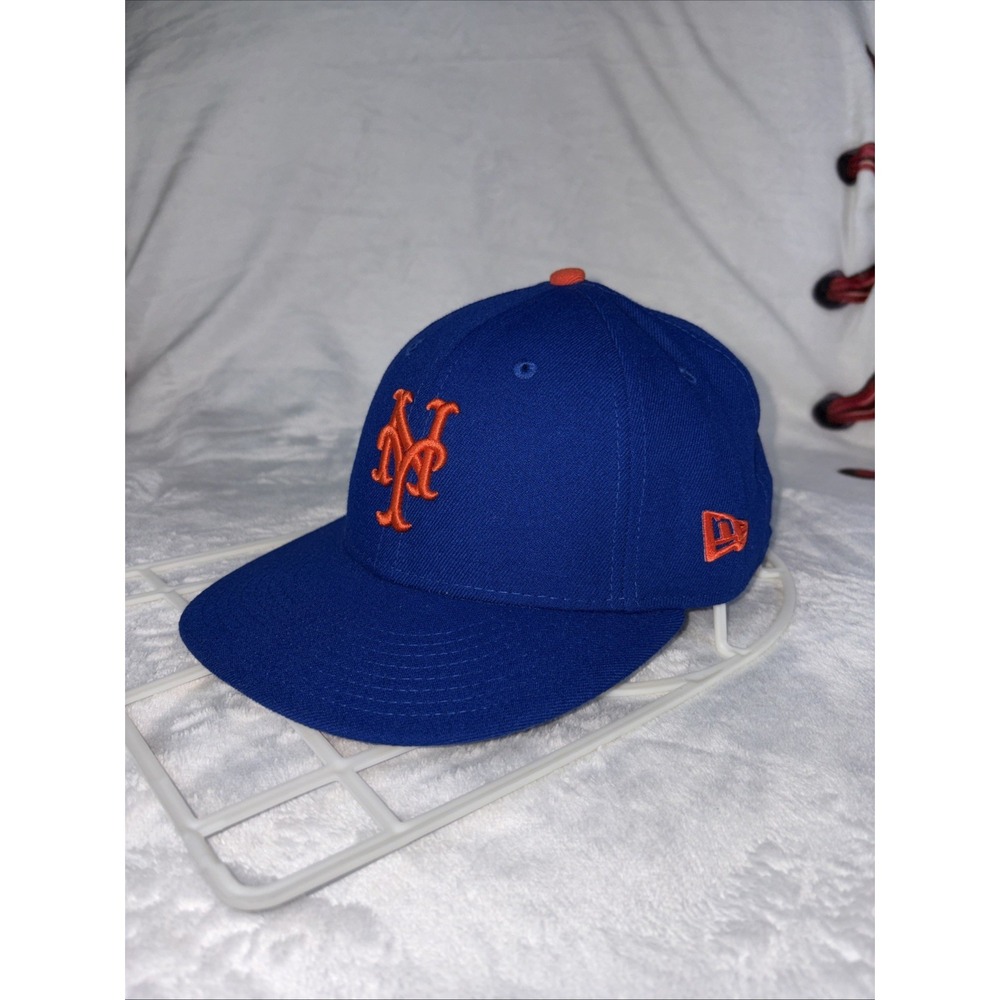 New York Mets New Era Hat 59/50 Blue Hat 7 1/4 MLB Baseball